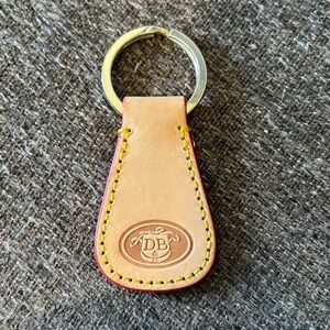 Dooney & Bourke Tan Leather Keychain